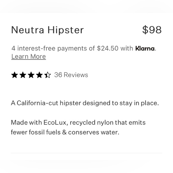 NWT Vitamin A cut out white neutra or Bonita hipster swim bottom skimpy L / 10 - Picture 8 of 11